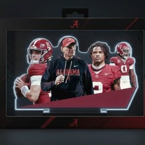 Alabama Crimson Tide Football Lamp - Personalized Acrylic LED Night Light