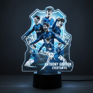 Anthony Gordon Everton FC Lamp - 3D Acrylic Night Light Football Fan Gift
