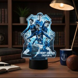 Anthony Gordon Everton FC Lamp - 3D Acrylic Night Light Football Fan Gift