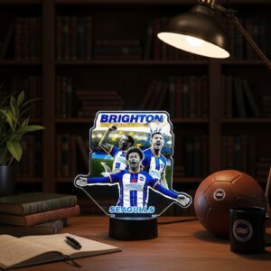 Brighton & Hove Albion LED Lamp - Custom Football Team 3D Illusion Night Light