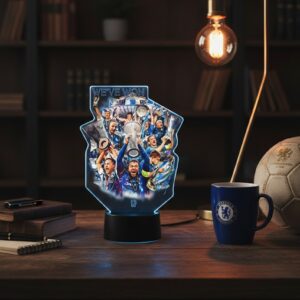 Chelsea Football Club LED Lamp - Trophy Celebration Collage 3D Night Light