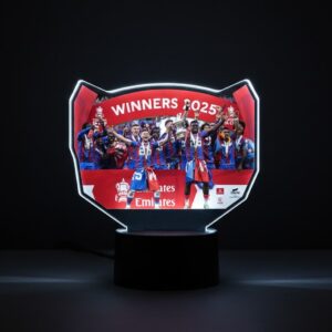 Crystal Palace FA Cup Winners Lamp - Personalized 2025 Champions 3D Illusion Night Light