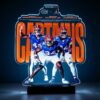 Florida Gators Captains LED Lamp - 3D Illusion Night Light, Custom Football Player Memorabilia