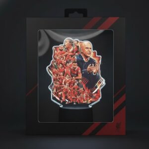 Liverpool Football Club Team Lamp - 3D Illusion LED Night Light with Player Collage & Arne Slot