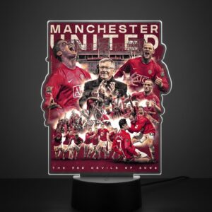Manchester United 2008 LED Lamp - The Red Devils Tribute Night Light