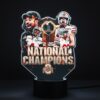 Ohio State Buckeyes 2025 National Champions Lamp - Custom LED Football Fan Night Light