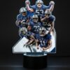 Penn State Nittany Lions Lamp - 3D Illusion LED Football Player Collage Light