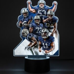 Penn State Nittany Lions Lamp - 3D Illusion LED Football Player Collage Light