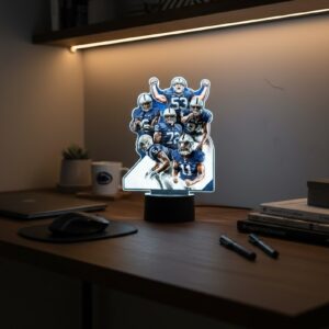 Penn State Nittany Lions Lamp - 3D Illusion LED Football Player Collage Light