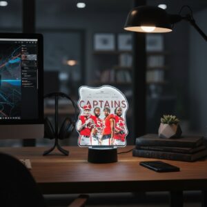 Georgia Bulldogs Captains LED Lamp - 3D Acrylic Football Player Night Light Decor