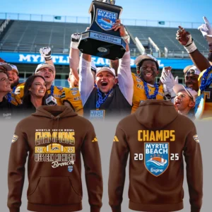 Western Michigan Broncos Myrtle Beach Bowl Hoodie - 2025 Champions Commemorative Pullover Sweatshirt