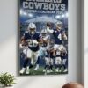 Dallas Cowboys Football Calendar 2026 - NFL Team Star Players Spiral Bound Wall Decor