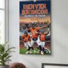 Denver Broncos 2026 Wall Calendar - NFL Football Team Action Shots, Spiral Bound Organizer with Glossy Finish