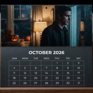 James Ransone 2026 Desk Calendar - Cinematic Photo Montage Style, Gift for Fans, Tabletop Office Decor
