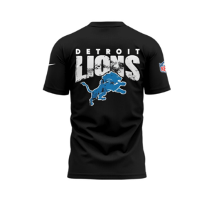 Detroit Lions Anti-Fragile T-Shirt - Nike NFL Fan Gear with Distressed Slogan and City Skyline Graphic