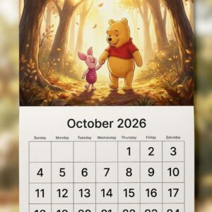 Disney Wall Calendar 2026 - Featuring Classic Characters with Glossy Illustrated Artwork