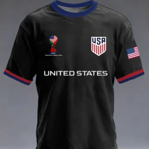 United States 2026 World Cup Jersey - White Concept Home Kit T-Shirt with Tri-Host Nation Badge