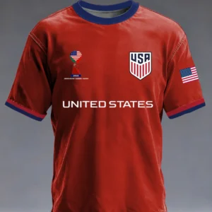 United States 2026 World Cup Jersey - White Concept Home Kit T-Shirt with Tri-Host Nation Badge