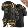 Ole Miss Rebels Chambliss Football Jersey - No. 6 Black Allstate Sugar Bowl Edition with Metallic Gold Accents