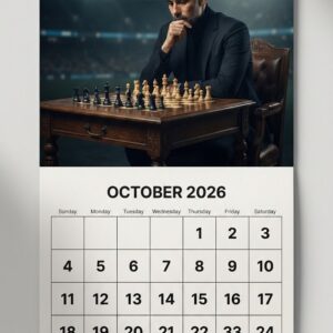 Premier League Wall Calendar 2026 - Featuring Star Players Haaland, Salah, and Saka with a Dramatic Stadium Cover Design