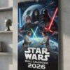 Star Wars Wall Calendar 2026 - Skywalker Saga Characters Illustrated Movie Poster Art