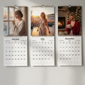 Taylor Swift Wall Calendar 2026 - Monthly Hanging Planner with High-Quality Photos, Gift for Fans