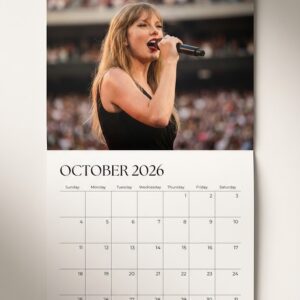 Taylor Swift Wall Calendar 2026 - Monthly Hanging Planner with High-Quality Photos, Gift for Fans