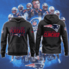 New England Patriots 2025 Playoffs Hoodie - NFL Playoff Spot Clinched Commemorative Charcoal Heather Sweatshirt