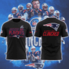 New England Patriots 2025 Playoffs Shirt - Playoff Spot Clinched Graphic T-Shirt
