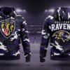 Baltimore Ravens Camo Hoodie - NFL Football Team 3D All Over Print