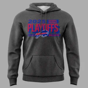 Buffalo Bills 2025 Playoffs Hoodie - Playoff Bound Billieve Fan Apparel