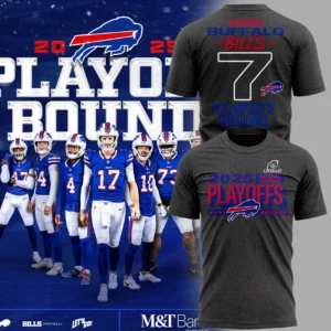 Buffalo Bills 2025 Playoff Bound T-Shirt - NFL National Football Playoffs Fan Gear