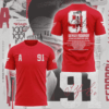 Sergei Fedorov Detroit Red Wings Shirt - Number 91 Tribute Tee with Signature and Career Highlights Graphic