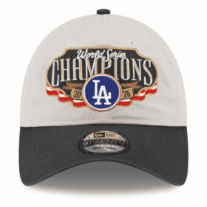 Los Angeles Dodgers 2020 World Series Champions Hat - New Era 9TWENTY Adjustable Cap with Raised Embroidered Patches