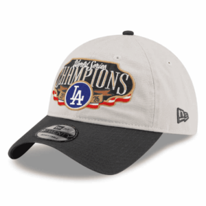Los Angeles Dodgers 2020 World Series Champions Hat - New Era 9TWENTY Adjustable Cap with Raised Embroidered Patches