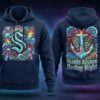 Seattle Kraken Grateful Dead Hoodie - Tie-Dye Dancing Bear Hockey Night Sweatshirt