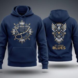 St. Louis Blues Pullover Hoodie - NHL Fan Apparel with Ornate Tribal Inspired Design