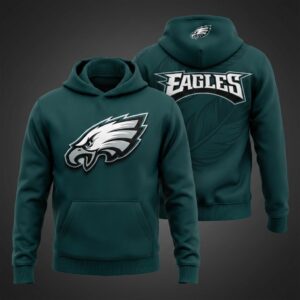 Philadelphia Eagles Hoodie - 3D Graphic Print NFL Pullover Sweatshirt