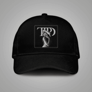 The Tortured Poets Department Hat - Taylor Swift Album Cover Art Black Dad Cap