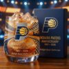 Indiana Pacers Anniversary Whiskey Glass - NBA Gift Set