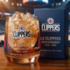 Los Angeles Clippers Anniversary Whiskey Glass - NBA Gift Set