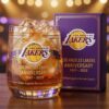 Los Angeles Lakers Anniversary Whiskey Glass - NBA Gift Set