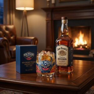 New Orleans Pelicans Anniversary Whiskey Glass - NBA Collectible Rocks Glass Gift
