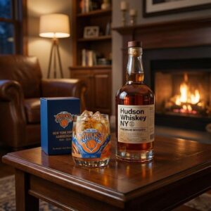 New York Knicks Whiskey Glass - Anniversary Edition Rocks Glass