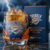 Oklahoma City Thunder Whiskey Glass - Anniversary Edition NBA Barware