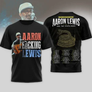 Aaron Fcking Lewis Tour Shirt - 2026 American Tour Concert Merch with Gadsden Snake