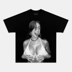 Billie Eilish Bikini Photo T-Shirt - Vintage 90s Bootleg Rap Tee Style