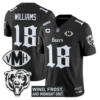 Chicago Bears Williams Black Jersey - #18 Midnight Grit Alternate Football Uniform