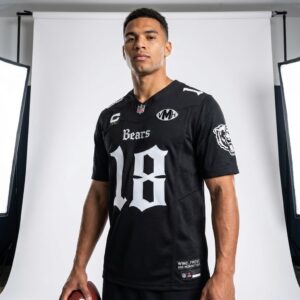 Chicago Bears Williams Black Jersey - #18 Midnight Grit Alternate Football Uniform