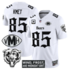 Cole Kmet Chicago Bears White Jersey - #85 NFL Limited Player Jersey with C and VMH Patches